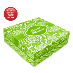 R12 CETAK COATED 350  HIJAU PUPUS 2W